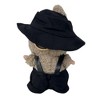 Black Designer Overalls with Matching Hat for 17.5 cm Labubu Dolls - 3 of 4