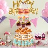 Hachikiko Round Acrylic Cupcake Stand with LED Light String - Large Tower for Weddings, Birthday Parties, Pastry Dessert Display - 4 of 4