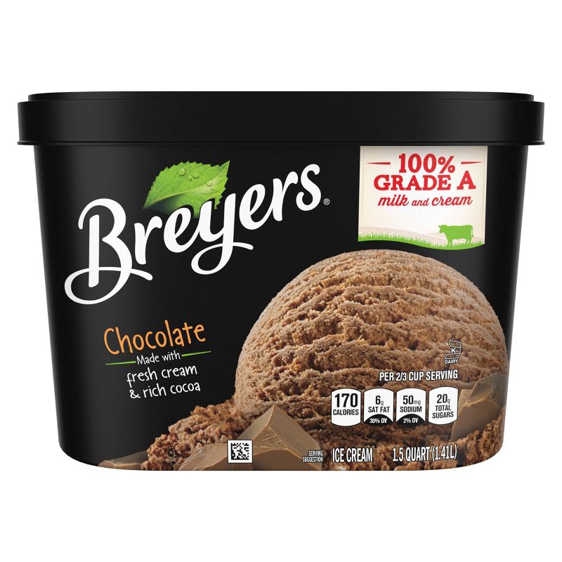 Breyers Original Chocolate Ice Cream - 48oz, 3 of 13