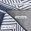 Modern Runner Rug Washable Area Rug Bordered Rugs Modern Runner Rug Non-Slip Area Rug Small Accent Geometric Throw Rugs Floor Carpet - 3 of 4