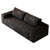 Dronkon 71in Deluxe 3 seat Oversized Upholstered Loveseat,No Assembly Deep Seat,Black - 2 of 4