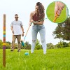 GoSports Premium Wood Stained Six Player Croquet Set with Handcrafted Wooden Stand - 2 of 4