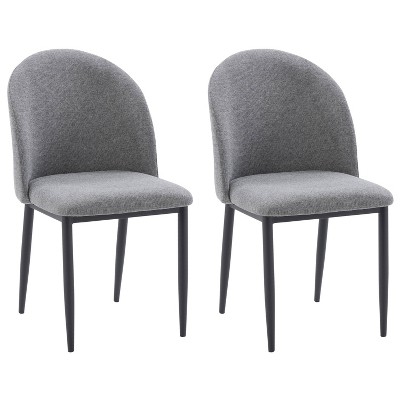 Nash Side Chair with Black Legs - CorLiving