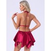 INSPIRE CHIC Women's Lingerie Silky Satin Halter Neck Open Back Babydoll Nightgowns - 4 of 4