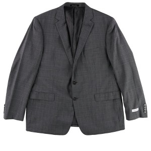 Calvin Klein Mens Windowpane Two Button Blazer Jacket - 1 of 1