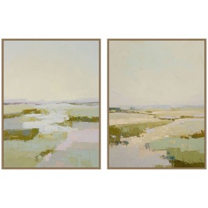 Kate and Laurel Sylvie Painted Canyon Square by Amy Lighthall Framed Art Print 30 in. x 30 in. 10359703 - The Home Depot