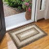 Braided Printed Runner Rug Washable Non-Slip Boho Accent Rug for Hallway, Living Room, Bedroom, Kitchen - 2 of 4