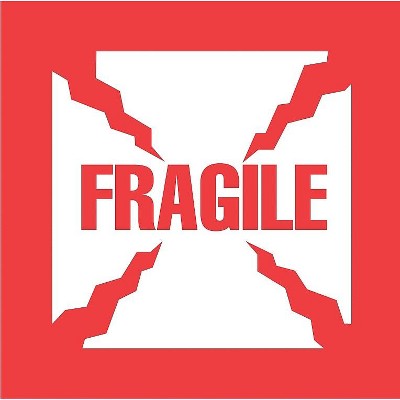The Packaging Wholesalers 4 x 4" Fragile Label LABDL1010