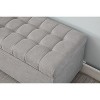 NicBex Storage Ottoman Bench Upholstered Entryway Bench Rectangular Foot Rest with Robust Steel Frame for Living Room, Entryway - 4 of 4