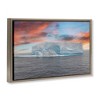 Stupell Industries Sunset over Frozen Iceberg Floating Frame Canvas Art - 2 of 4