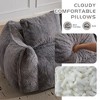 KWPZQEB Bean Bag Chairs for Adults, Ultra Soft Loveseat with 2 Pillows, Oversized Bean Bag Sofa Lounge Chair for Living Room, Bedroom - 4 of 4