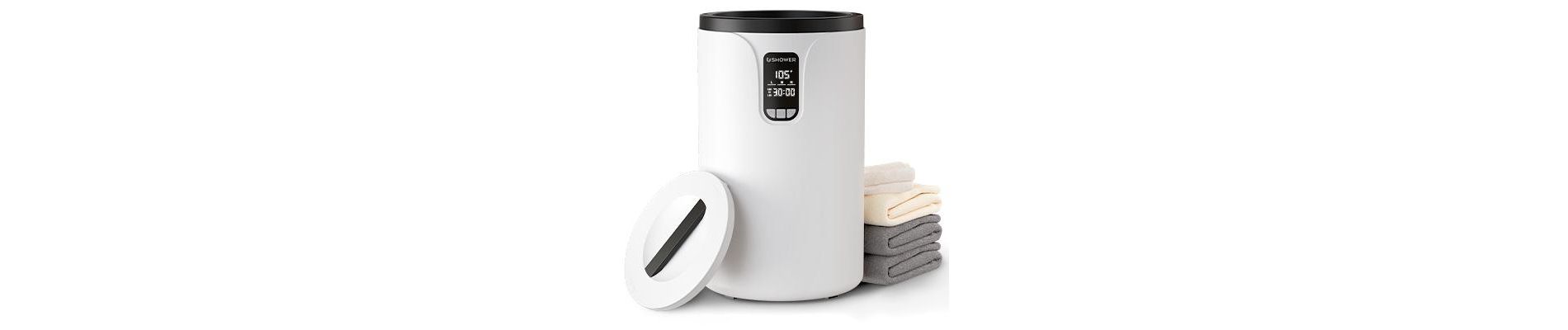 20L Bathroom Towel Heater, Intelligent LCD Display, with 24-Hour Preset Timer, Adjustable Temperature Mode, Suitable for 2 Oversized Towels