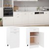 VidaXL Drawer Bottom Cabinet White 15.7"x18.1"x32.1" Engineered Wood - 2 of 4