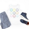 The Juniper Shop SmileyWorld Wink Rainbow Swirl Youth Tank Top - 3 of 4