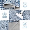 8'x10'Modern Geometric Area Rug, Plush Faux Wool Machine Washable Large Carpet with Non-Slip Backing for Living Room, Dining Table - 4 of 4
