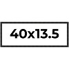 PosterPalooza | 40x13.5 Thin Barnwood Picture Frame, UV Acrylic, 2 Finishes - Grey and Black - 2 of 4