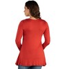 Maternity Long Sleeve Solid Color Swing Style Flared Tunic Top - 24seven Comfort Apparel™ - 3 of 4