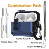 Nakedcellphone MagnaFlip Combo for Apple Airpods Pro 3 - Rugged Magnetic Case + Lanyard + Cleaning Kit + Carabiner Clip (Compatible with MagSafe) - 2 of 4