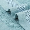 Unique Bargains Multi-Purpose Cotton Waffle Checkered Design Face Towels for Bathroom 6 Packs - 4 of 4
