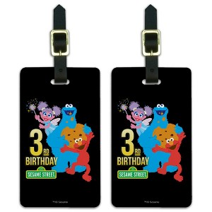 Sesame Street Sesame Street 3rd Birthday Luggage ID Tags Set of 2 - 1 of 4