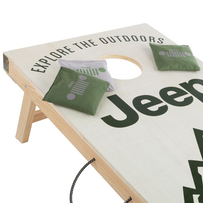 Jeep Mountain Cornhole Toss Game with 8 Bean Bags, 4 of 8
