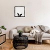 Stupell Industries Dog Peeking From Below Floating Frame Canvas Art - 3 of 4