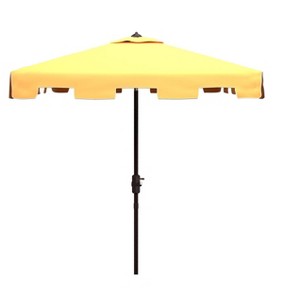 Zimmerman 7.5 Ft Square Market Umbrella W/ White Trim - PAT8400 - Safavieh - 1 of 3