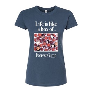 Women's - Forrest Gump - Life Is Like A Box Of Chocolates Fitted Graphic T-Shirt - 1 of 3