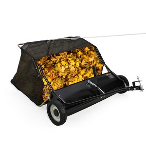 Sweeper Tow Behind,Pull Behind Grass Sweeper,Heavy Duty Leaf Collector with Dumping Rope Design,Adjustable Sweep Height for Picking Up Debris&Grass - 1 of 4