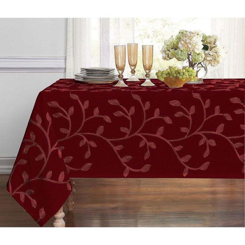 Kate Aurora Madison Floral Embroidered Fabric Tablecloth, 1 of 2