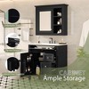 ModernLuxe 30'' Bathroom Vanity Set with Ceramic Sink, 2 Drawers & Tip-out Drawer, Freestanding Storage Cabinet with Mirror Cabinet - 4 of 4