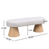 NicBex Upholstered Bench,Dining Bench with Wood Legs,Modern Ottoman for Living Room,Entryway,Kitchen - 3 of 4