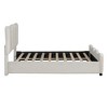 Whisen Morden Design Full Size Upholstered Platform Bed with Distinctive Headboard - 3 of 4