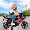 Kids 6V Ride On Motorcycle, Battery Powered Ride On Toys with Treaded Tires, Working Headlight, Horn, Music, Training Wheels - 2 of 4