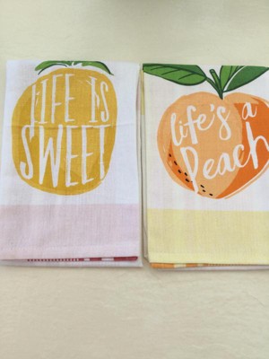 Design Imports Set of 3 Hello Summer Printed Kitchen Towels 