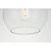 Elegant Lighting Baxter 1 Light Brass Flush Mount With Clear Glass - 4 of 4