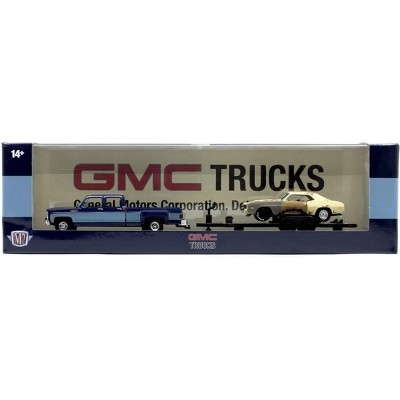 M2 Machines 1973 GMC Sierra 3500 & 1969 Chevrolet Camaro RS Auto Hauler R89