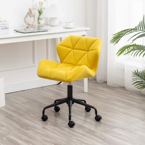 APRILSOUL29.50"Diamond Tufted Adjustable Swivel Office Chair - 1 of 4