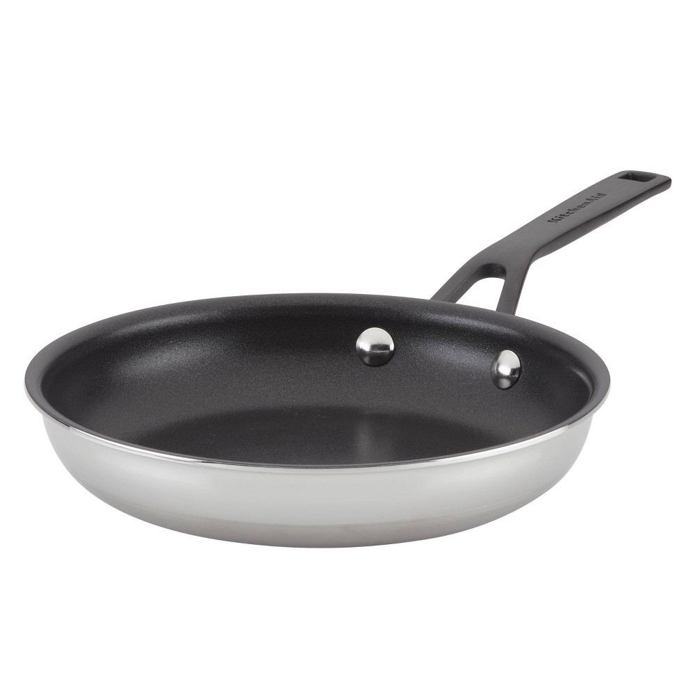 KitchenAid 5-Ply Clad Stainless Steel 8.25 Nonstick Frying Pan