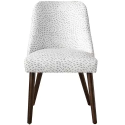 Rounded Back Dining Chair in Dry Brush Skin Gray/White - Project 62™