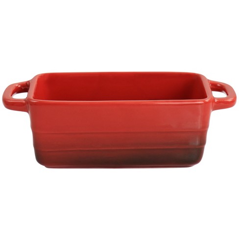 Crock Pot Appleton 12oz Stoneware Mini Loaf Pan Baker In Gradient Red :  Target