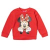 Disney Minnie Mouse Girls Fleece Sweatshirt and Pants Outfit Set Toddler - 3 of 4