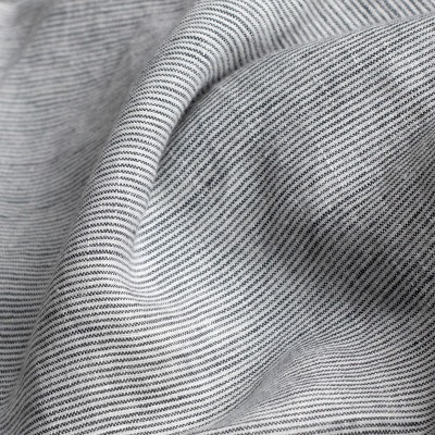 King Size Shadow Pinstripe French Linen Pillowcase Set