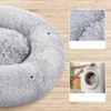 VisioGear Pet Beds, 20 inch Donut Pet Bed, Calming Bed for Pets, Round Dog Donut Bed Washable, Gray, 20"*20"*8" - 4 of 4