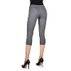 Memoi Light Ponte Cotton Blend Capri Leggings - 3 of 4
