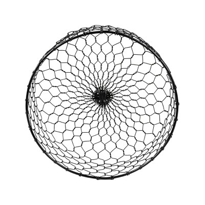 Chicken Wire Basket Black Metal - Foreside Home & Garden