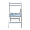 Aghana Digitals 4-Pack White Solid Wood Slatted Folding Chairs - Lightweight, Space-Saving, 220LBS - 3 of 4