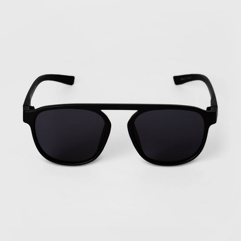 Men's Aviator Sunglasses - Goodfellow & Coâ¢ Black : Target