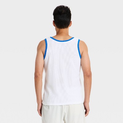 Мужские рубашки Goodfellow & Co Men's Casual Summer Tank Top - Goodfellow & Co™ White/Blue L — фото 2