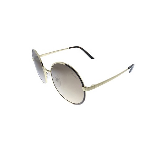 Prada Pr 59xs Kof3d0 Womens Round Sunglasses Gold/brown 54mm : Target